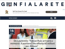 Tablet Screenshot of gonfialarete.com